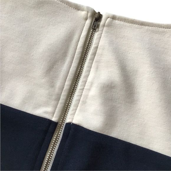 41HAWTHORN Sloan Dress Color Block Blue/Red/Ivory Sleeveless V-Neck Size M - Picture 5 of 5